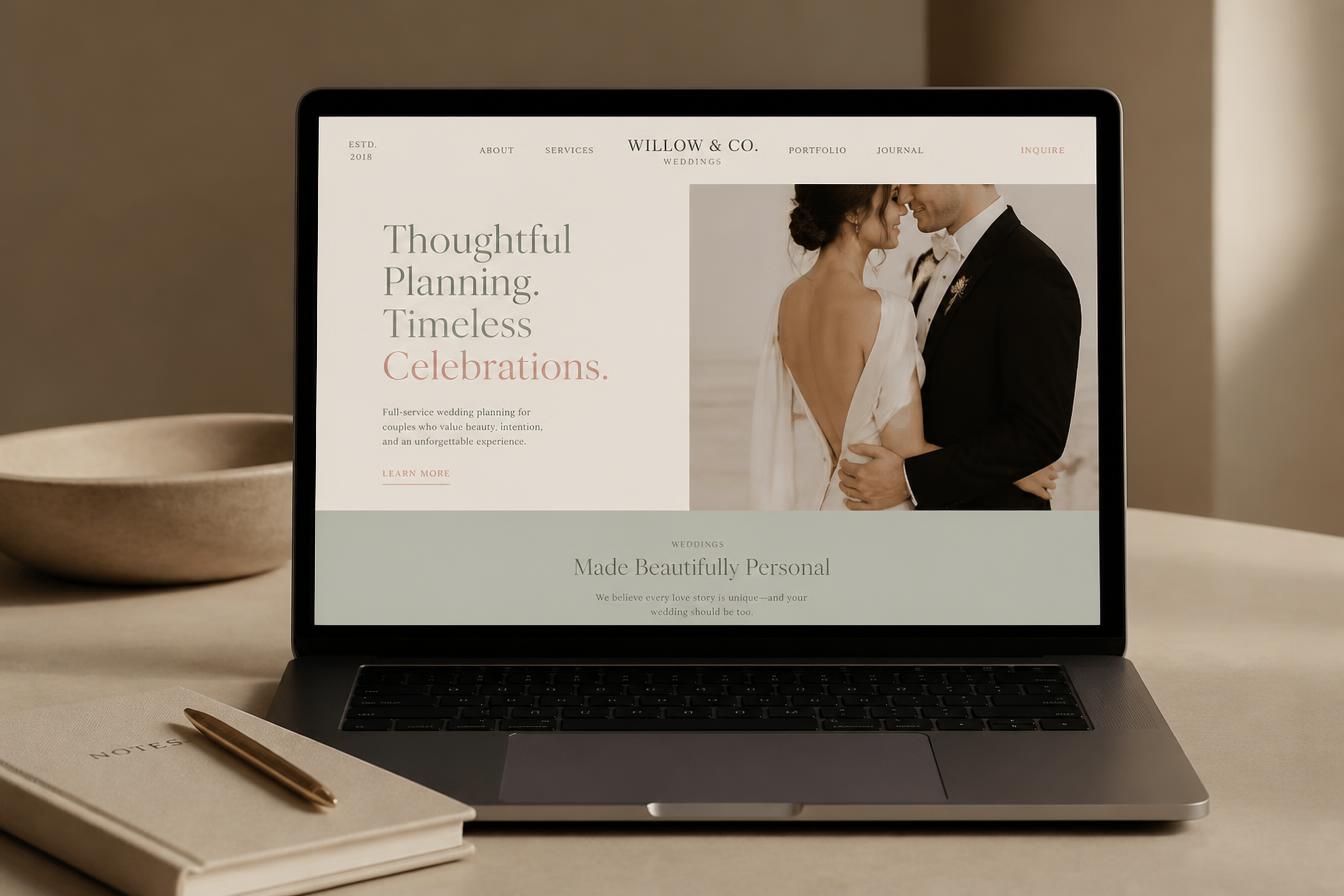 Willow & Co. website mockup